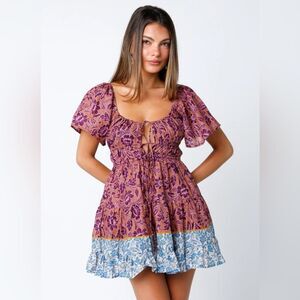 Olivaceous Floral Dress NWT!